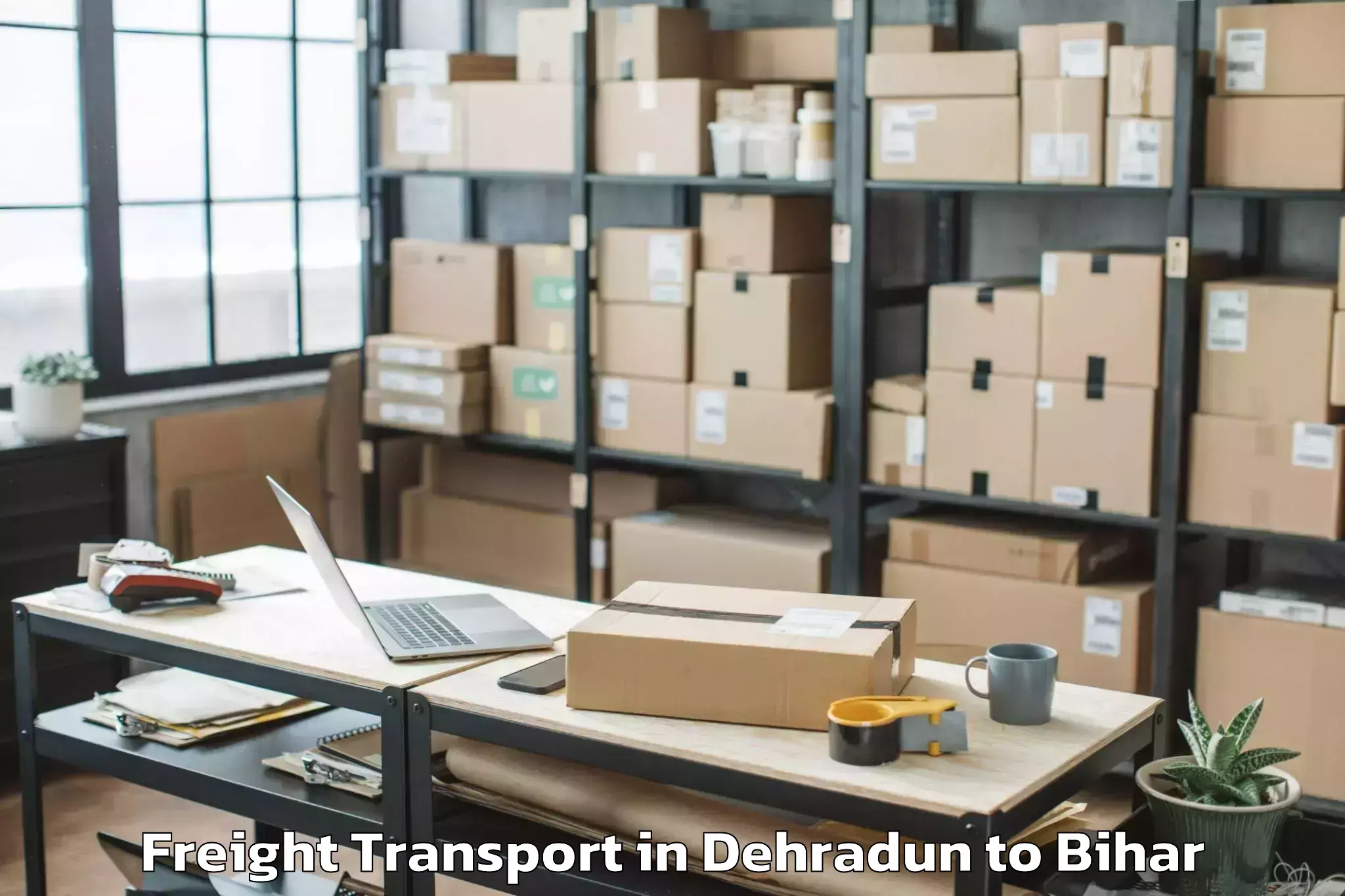 Book Your Dehradun to Chanpatia Freight Transport Today